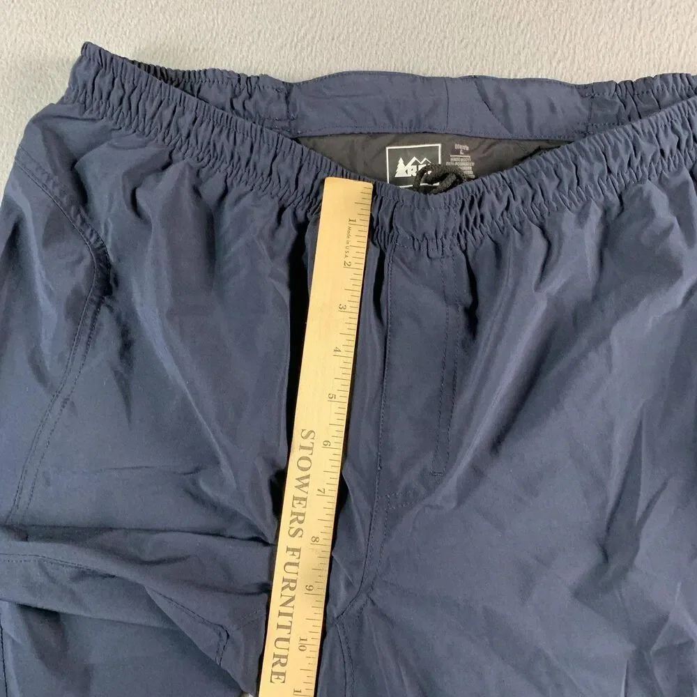 REI Shorts Mens Large Blue 9 Inseam Hiking Quick Dry Stretch Pockets Athletic